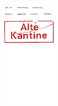 Mobile Screenshot of alte-kantine-wedding.de